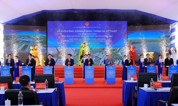 Hải Phòng: Khởi công 3 nút giao thông trọng điểm, kích hoạt chuỗi dự án gần 20.000 tỷ đồng